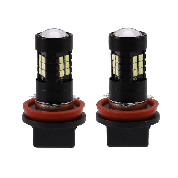 2x Canbus H8 3030 21smd Led DRL kjørelys tåkelyspærer for