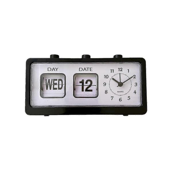 Mechanical Alarm Clock Novelty Flip Clock Desk Digital Clock with Calendar Clock Home Decor Retro