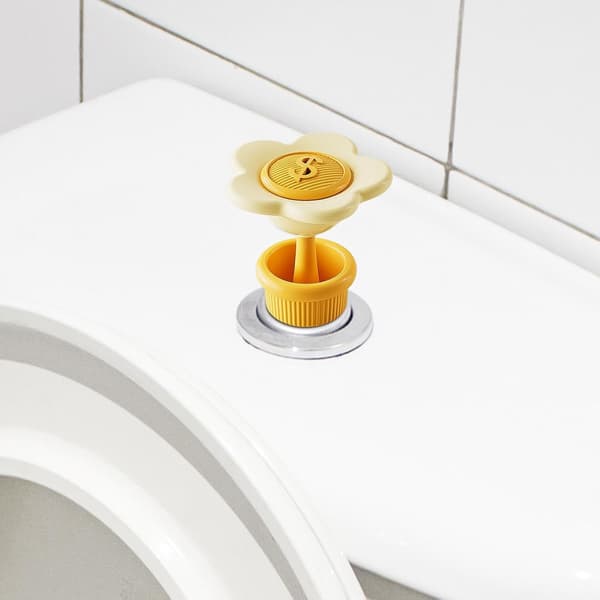 Toalettknapp Trykknapper – Toppspyleknapp, Toalettspylehjelpemiddel med Ergonomisk Håndtak, Tilbehør
