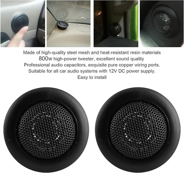 2 bilhögtalare, universella 200W högpresterande bilhögtalare, hög pit