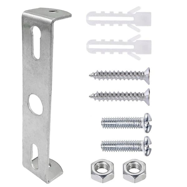 4 pcs Ceiling Plate Easy Mount Ceiling Bracket Hanging Lamp Holder for Wall or Ceiling Mounted Lamp Mounting Brackets with Screws Iron 110mm Silver-FM-