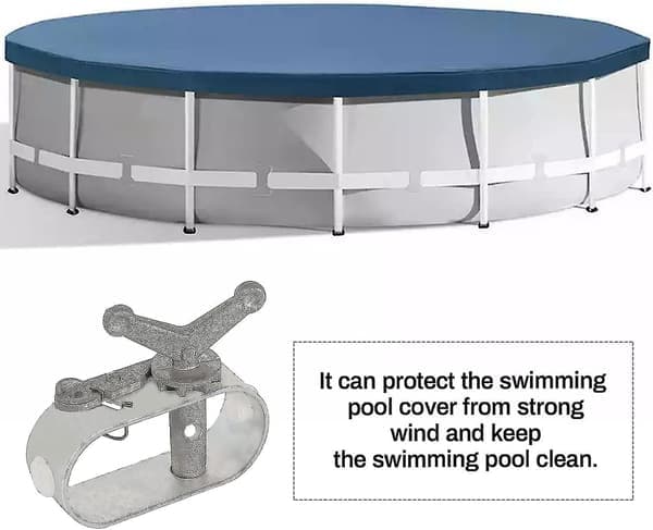 2 Poolrepsstrammere, til oval rund pool, aluminiumslegering repsstrammere til vinteren