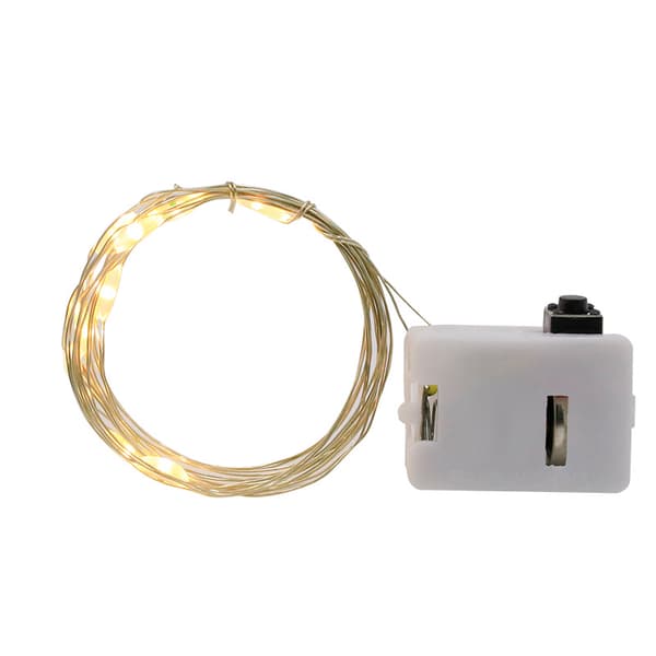 LED-lyskæde med 2 meter og 20 pærer, 2 elektronisk drevne