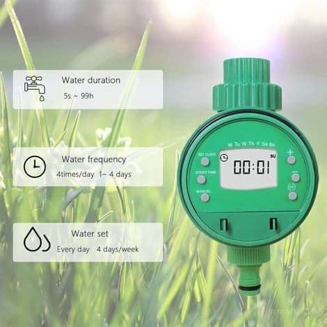 Automatic watering timer, irrigation control, irrigation system for garden, lawn, balcony, yard