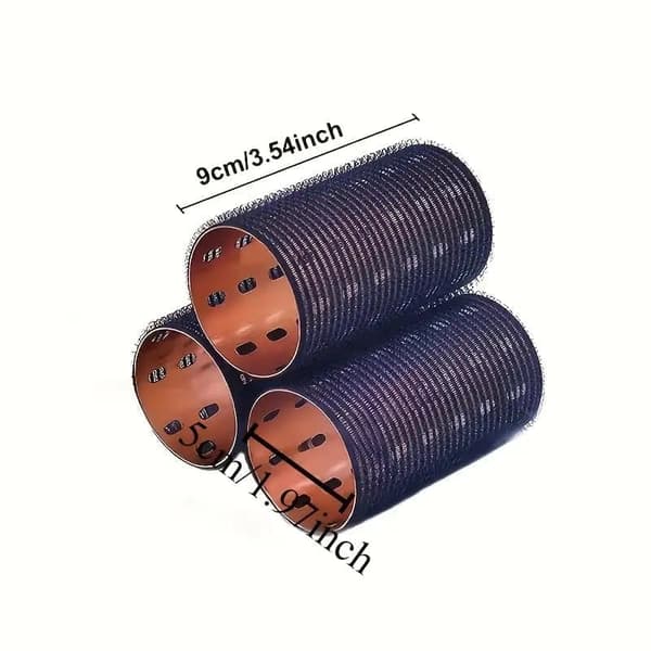 6-pack aluminium hair curlers – for long/medium hair, unisex