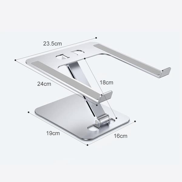 Bærbar computerstativ, hurtig afkøling, foldbart ergonomisk knæskrivebord, kompatibelt med MacBook Air Pro (10-16\")