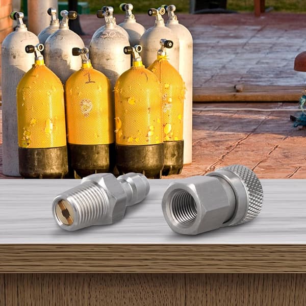 1/8 NPT Gevind Hurtig Afbryder og Sæt Luftsystem Forbindelser Han Hun 8mm Rustfrit Stål til Industrielle Anvendelser
