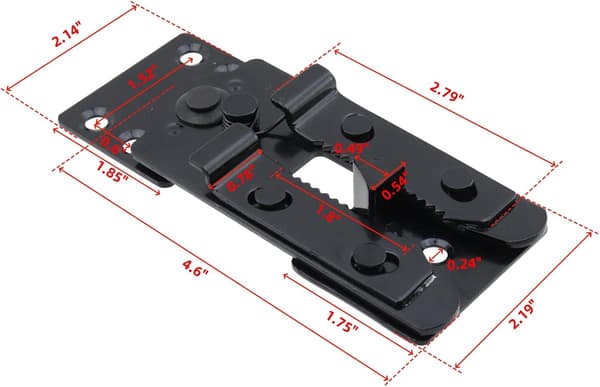 Sektionssofaforbinder 2 stk., metal sofaklemmer med skruer