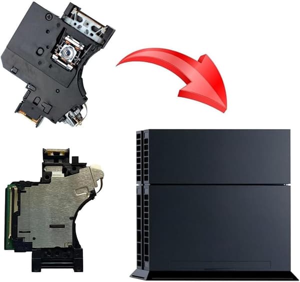 Pickup KES 490A PS4 490AAA 4 Mekanismekomponent Erstatning Optisk Linse for Konsoll Kompatibel med Stasjon