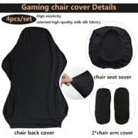 Ergonomic Chair Cover Set - 4-Piece Office Chair Protector with Armrests, Backrest & Seat Cushions[JUN]
