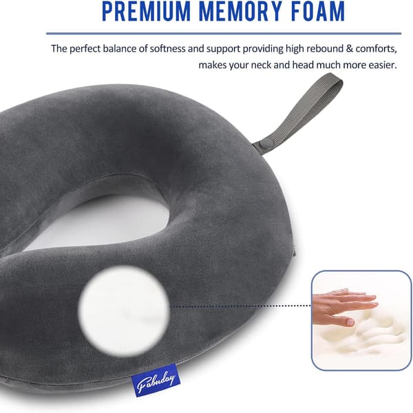 Memory Foam rejsepude til fly - Nakkepude til rejser