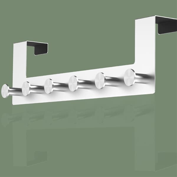 Stainless Steel Six-Hook Door Hooks Non-marking Hooks