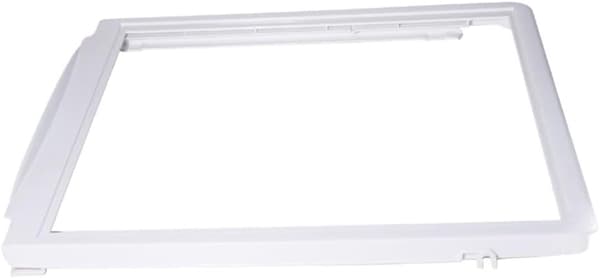 - Kylskåpsavdelningsram, Kylskåp, 19.6\" x 16.7\", Glasbyte för ABS-material, Vit, Lock