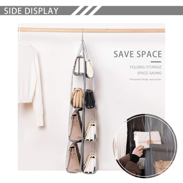 Storage Bags 2 Pockets 8 Organizer Transparent Window