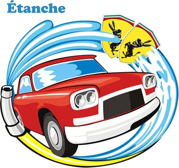 1 Pair 10x7.2cm Funny Donkey Reflective Car Stickers Compatible