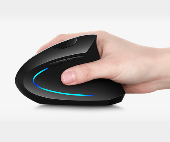 2.4G trådløs vertikal mus, tre DPI justerbar ergonomisk stil