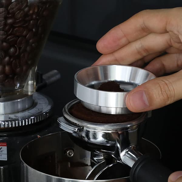 58 mm kaffedoseringsring i rustfritt stål espressodoseringsbeholder kaffemaskintilbehør