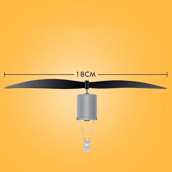 Turbinegenerator og USB-opmuntrende vindkit til studerende med 18 cm propelpære Praktisk læring til