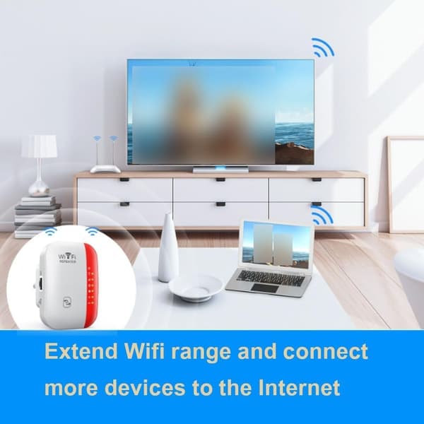 Wifi Booster Socket + Including Internet Cable, WiFi Signal Booster, WiFi Extender, Wireless WiFi Bo