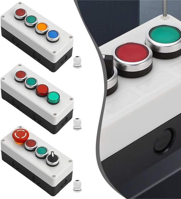 Kompakt trykknappboksforbindelser under utfordrende forhold (2) 2 bryterkontroll 22 mm for pålitelig elektrisk 2