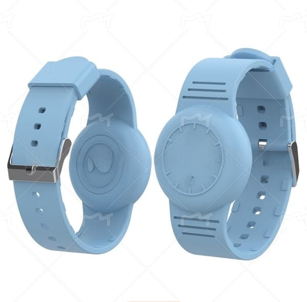 Protective Silicone Wristband for AirTag Blue Blue Blue