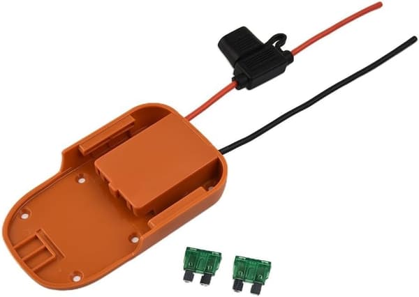 Batteriadapter Säkring och DIY-projekt 18 System 18V med Inline 14AWG-kabel för strömkompatibel volt