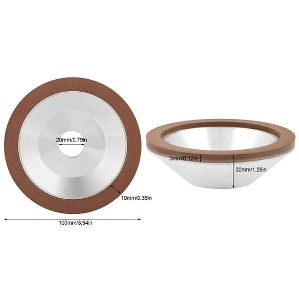 Kopformet diamantslibeskive 100 mm diamantslibeskive 180 hårdmetalslibeskive-FM-