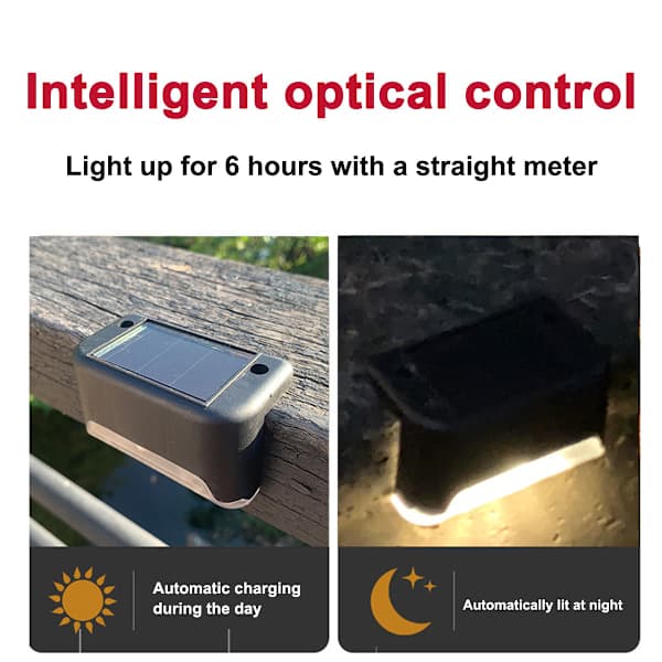 {hw} 12-pack Solar Lights Outdoor, Waterproof Solar Powered Pathway Lights Auto On/Off
