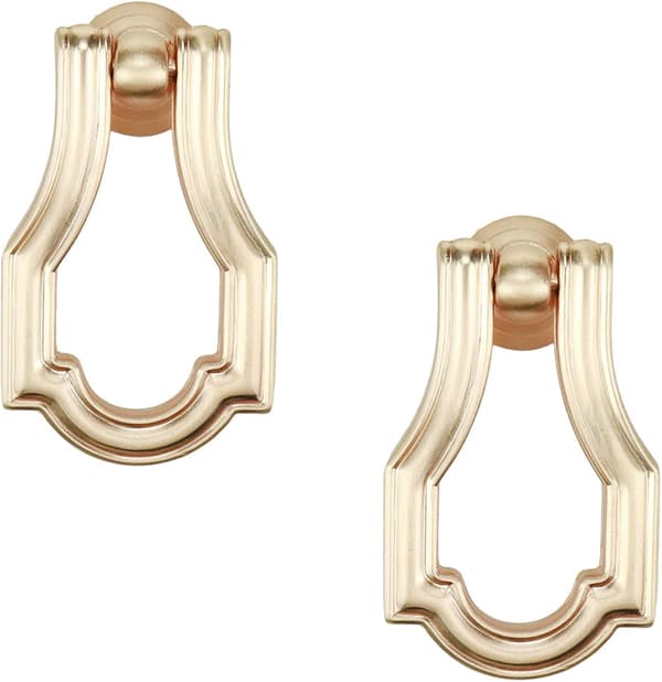Skabshåndtag Elegant Stil Trækknapper Hængende Ring Design Beslag