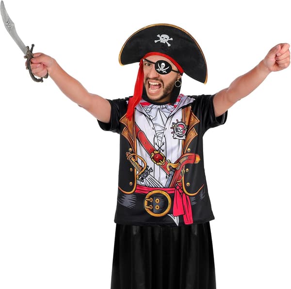 5 stk piratkostymesett for Halloween Cosplay | Medium Medium