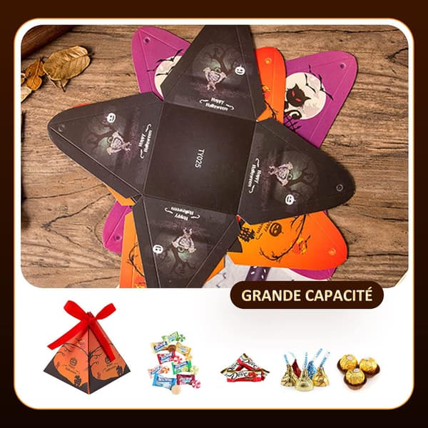 Halloween Candy Box 24 Pieces Candy Boxes Halloween Triangle Hall