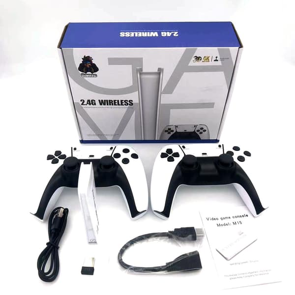 Wireless Retro Gaming Console with 20,000 Built-in Classic Games, 4K HDMI TV Output, 2.4G Wireless Controller, and 64G Nostalgic Game Stick