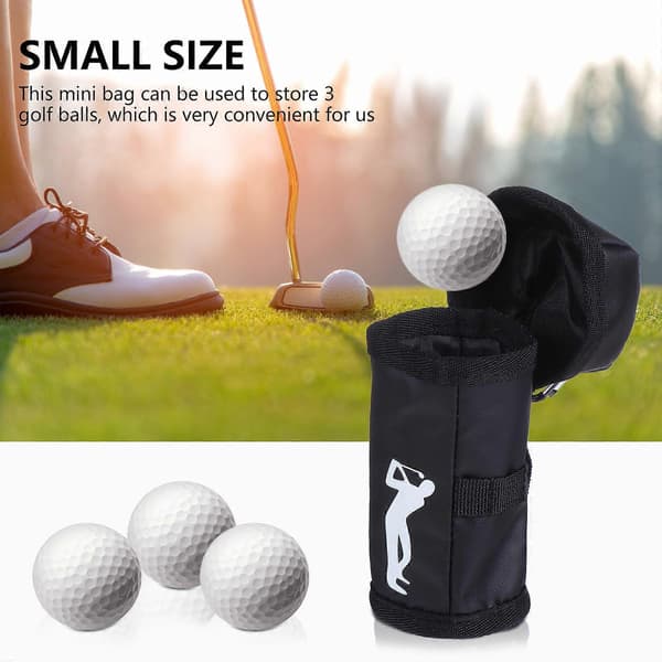 Durable Storage Bag Practical Ball Bag for Storage 2 Pcs Black 12x6 cm Black 12x6 cm Svart