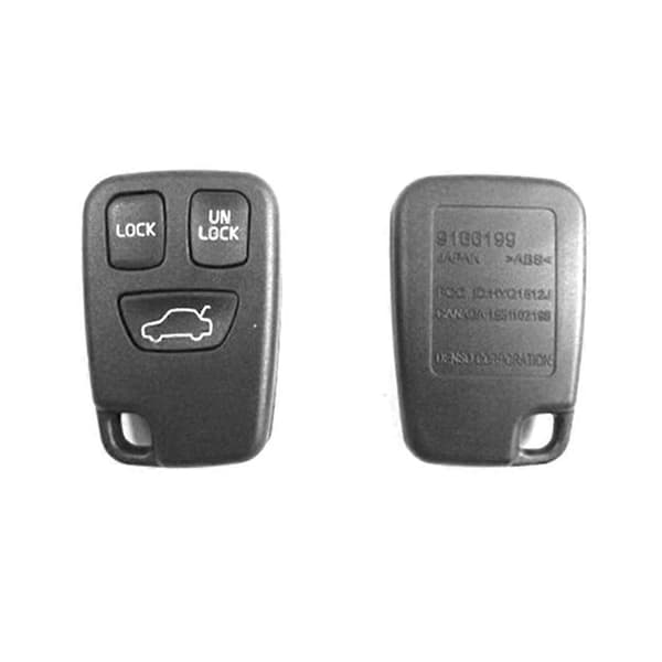 Portable Replacement 3 Button Remote Key Case Shell Cover for S40 V40 S70 C70 V70 XC70 XC90 (Black)