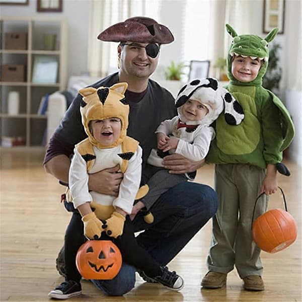 Pirathat til voksne Halloweenhatte til voksne Tricorn-hat i kolonialstil egnet