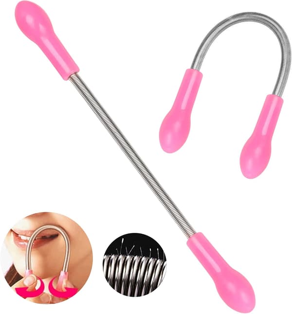 Facial Hair Remover - Spring Epilator Tool for Quick Hair Removal - Effective Threading Alternative