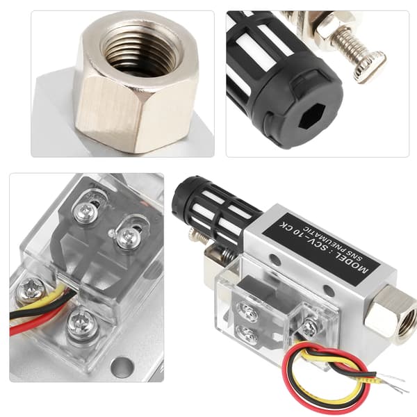 Pneumatic Vacuum Ejector Generator SCV-10CK PR1/4 Internal Thread Negative Pressure