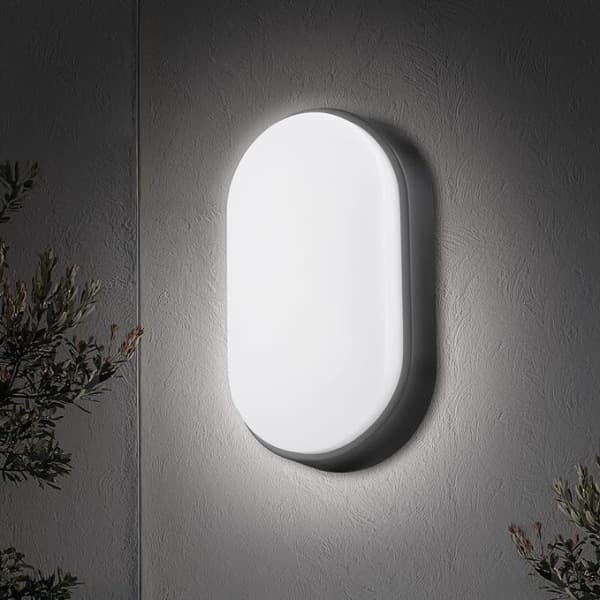 LED-seinävalaisin elliptinen lamppu musta lamppu 220*135*70mm