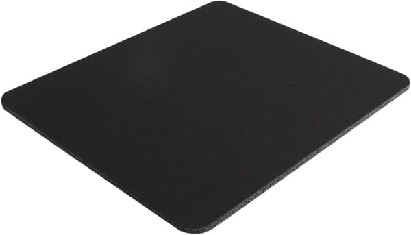 Musematte, 8 tommer x 9 tommer, for datamaskin eller spillmusematte, sklisikker base, neoprenbakside og jerseyoverflate for jevn musekontroll (svart)
