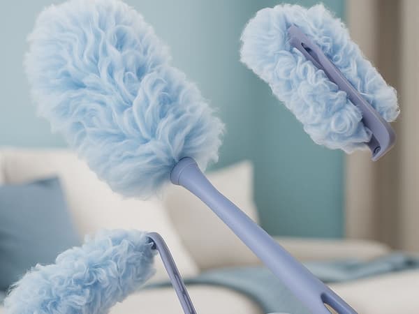 Støvkost 35 cm - Mikrofiberbørste mod støv og spindelvæv
