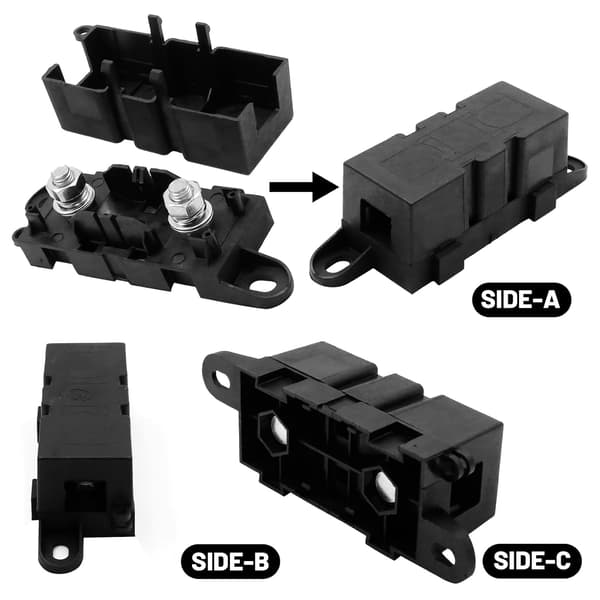 Sikringsholder Bolt-Down Holder, Erstatning for MEGA AMG, ANM Bolt-On -