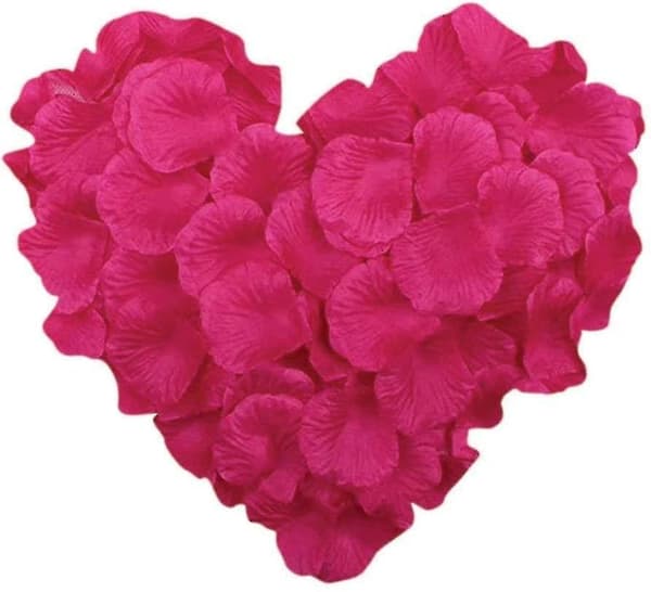1000 stk Silkeblad Dekorasjon Bryllup Fest.rose
