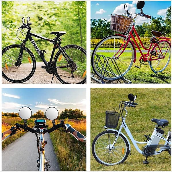 (2 stycken) Cykelbackspeglar, 360° roterbara cykelbackspeglar, cykel