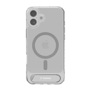 Torras Pstand Series etui til iPhone 16 Plus (transparent)