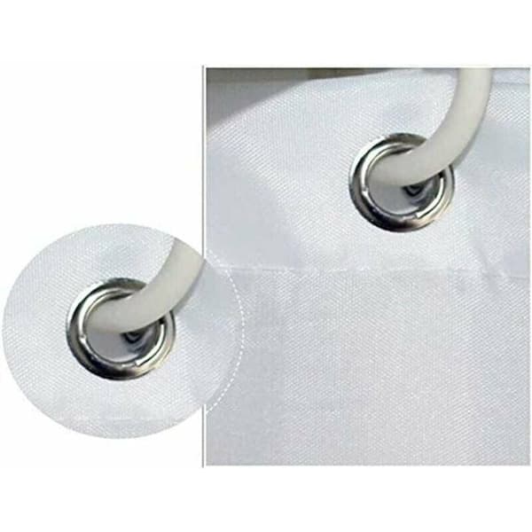 Simple Shower Curtain - White 180 x 220 cm - Extra Long - FA-