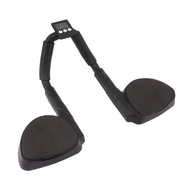Plank Exerciser Multifunktionel Timing Plank Exerciser Bærbar Push Up Board til hjemmegymnastik Kontor Sort