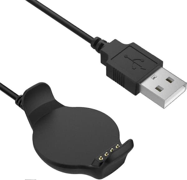 Opladningsdocka Kompatibel med Garmin Forerunner 620, USB-data Synkroniserings Opladningsdocka med 1m Opladningskabel til Forerunner 620 Smartwatch, Sort