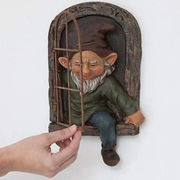 Fantasifulde havepynt - Nisse, Mininisse, Træskulptur