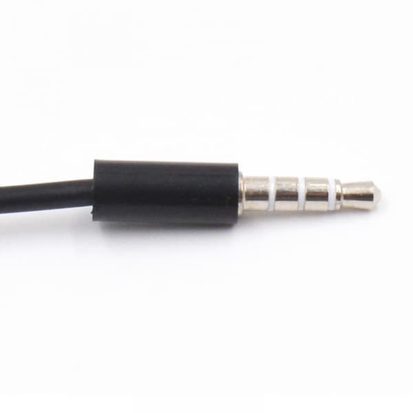 (Sort) 3,5 mm Aux 1 han til 2 hun lydhovedtelefoner headset øretelefon