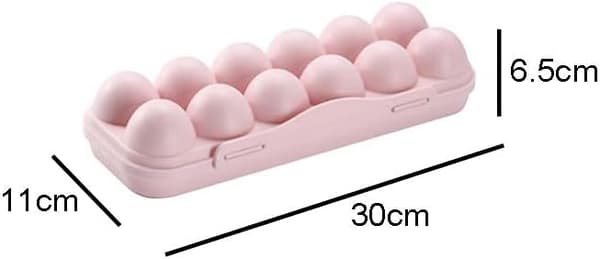 Kjøleskap Eggoppbevaringsboks 18 Rom, Rosa